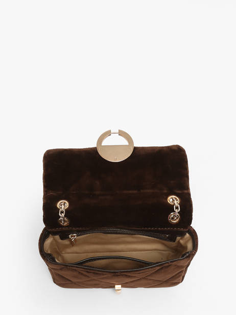 Cross Body Tas Moon Fluweel Vanessa bruno Bruin moon 42V40533 ander zicht 3